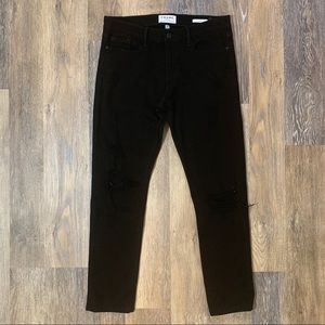 Frame Denim Le Garcon Boyfriend Broken Jeans